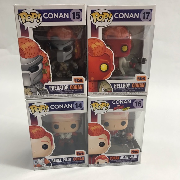 2018 POP CONAN FUNKO FIGURES LOT (4 POPS)New# 14  # 15 # 16 and # 17 .